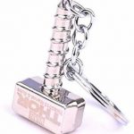Duckyhub Avengers Thor Hammer Keychain Grey Marvel Merchandise Superhero Thor Metal Alloy Key Chain