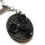 Duckyhub Pubg Keychain Rotatable Coin Round Metal Keychain