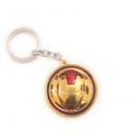 Iron Man Round Shape Metal Keychain