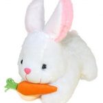 Huggable Lovely Rabbit Soft Toy White 26CM