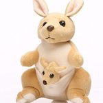 Cute Kangaroo with Baby Super Soft Toy Brown (35CM)