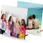 Personalized Glass Printed Table Clock Frame