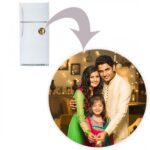 Personalized Photo Printed Round Shaped Fridge Magnet